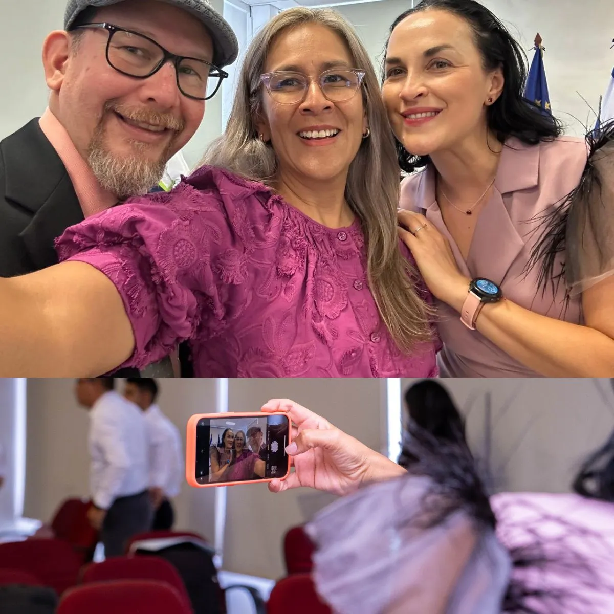 Carmen Gerea dictando la masterclass sobre influencia en tiempos de IA en El Salvador